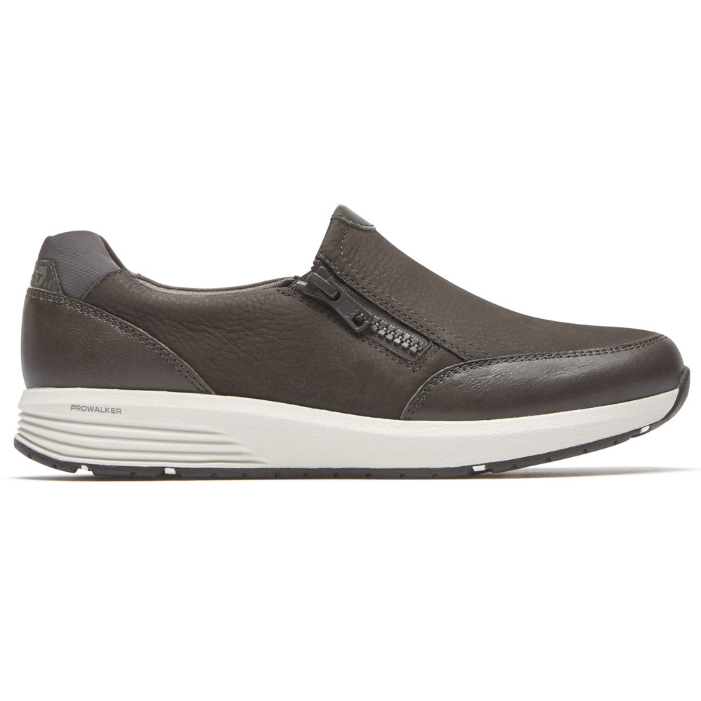 Rockport Slip-Ons Dame Mørke Grå - Trustride Side Zip - EJZS79382